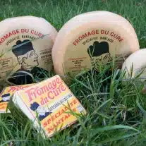 Fromages artisanaux sur herbe